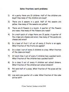 Fractions of a group word problems